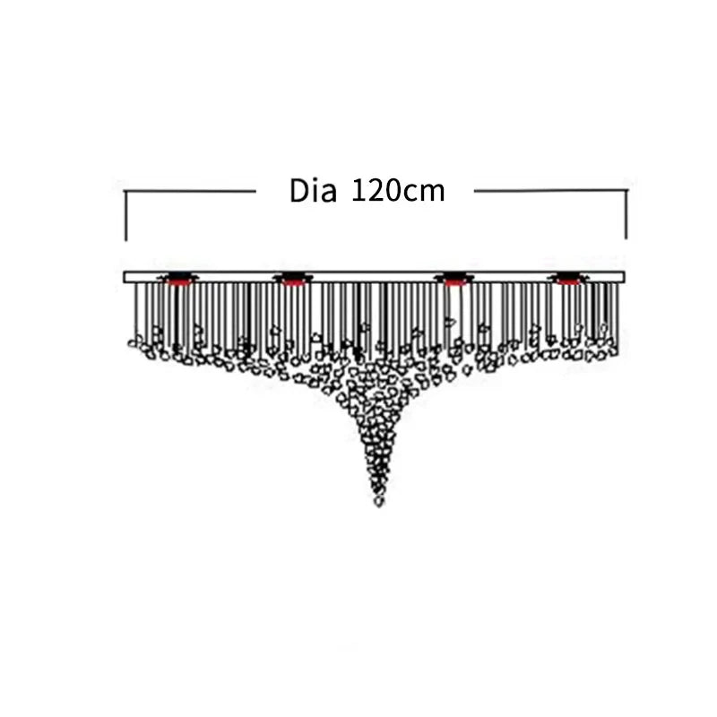 Afralia™ LED Crystal Chandelier: Luxury Modern Nordic Ceiling Light for Hotel Lobby, Living Room.