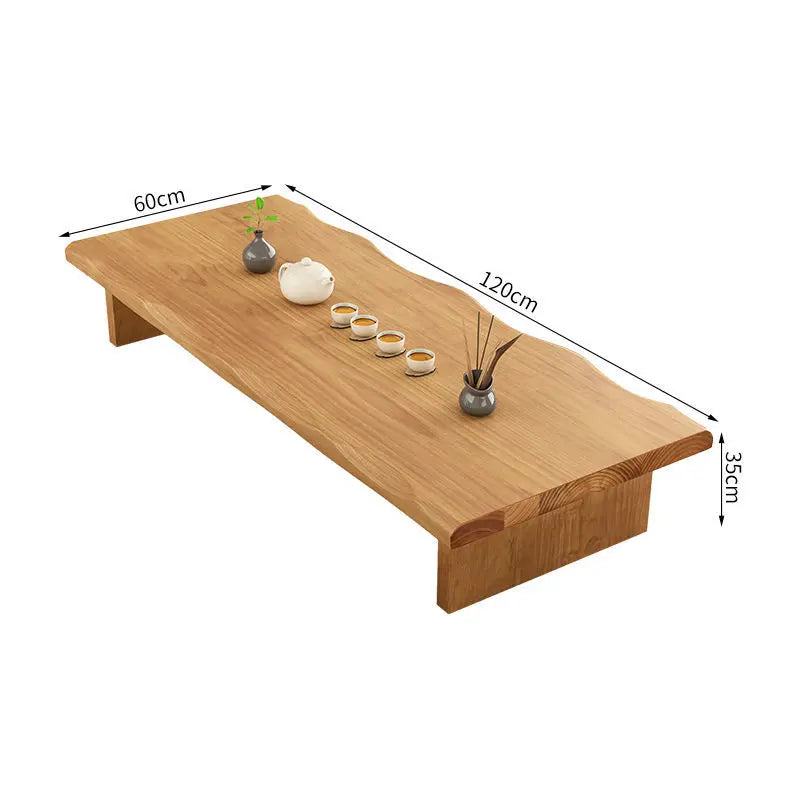 Afralia™ Modern Chinese Tea Table Set: Solid Wood, Piano Design, Zen Low Stool