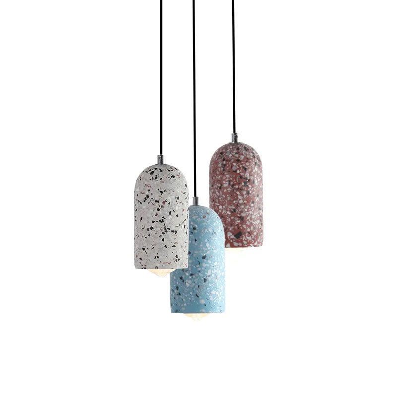 Afralia™ Terrazzo LED Pendant Lamp: Nordic Modern Style for Home, Bar, and Cafe Lighting.