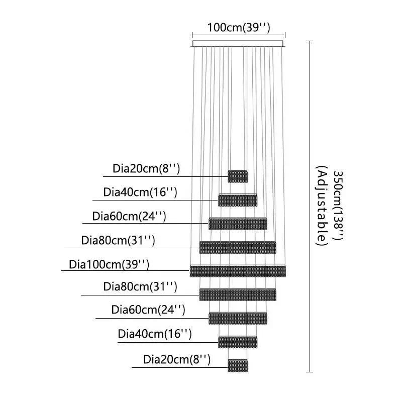 Afralia™ Modern Crystal LED Chandelier Ring for Living Room Lobby - Chrome Finish