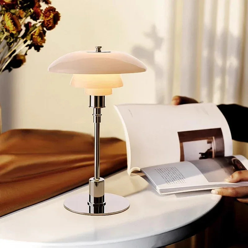 Afralia™ LED Glass Desk Lamp for Living Room Bedroom