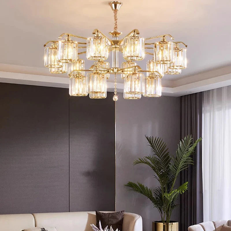 Afralia™ Crystal Lustre Chandelier: Modern Luxury Indoor Lighting Fixtures