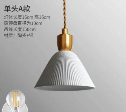 Afralia™ Blue Glass Pendant Light for Bedroom Dinning Living Room