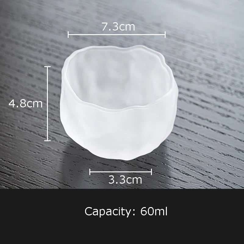 Afralia™ Pink Glass Tea Cups with Saucer Set for Afternoon Tea or Coffee