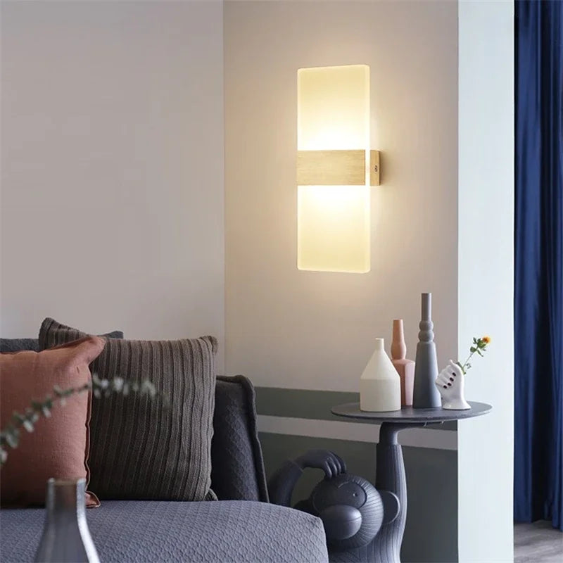 Afralia™ LED Wall Light: Modern Indoor Lamp for Bedroom, Living Room, Kitchen, Corridor