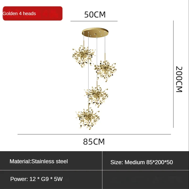 Afralia™ Modern Industrial Chandelier Bar Pendant Lamp for Stylish Living Room Decor