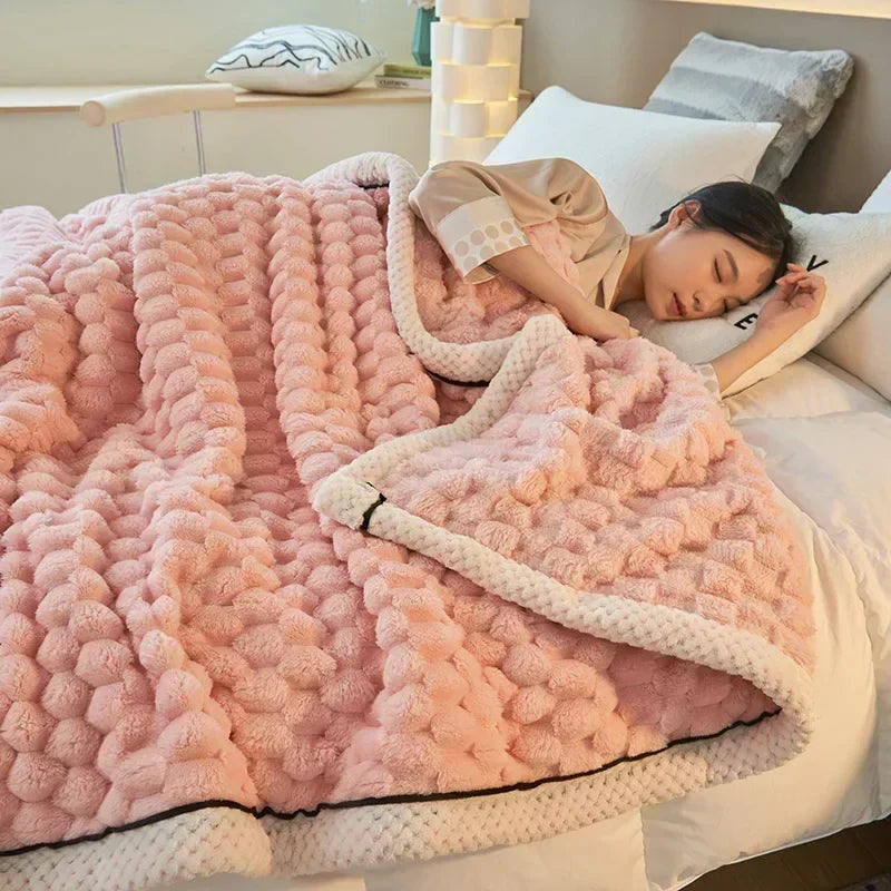 Afralia™ Turtle Velvet Autumn Blanket - Soft & Fluffy Coral Velvet Throw Blanket