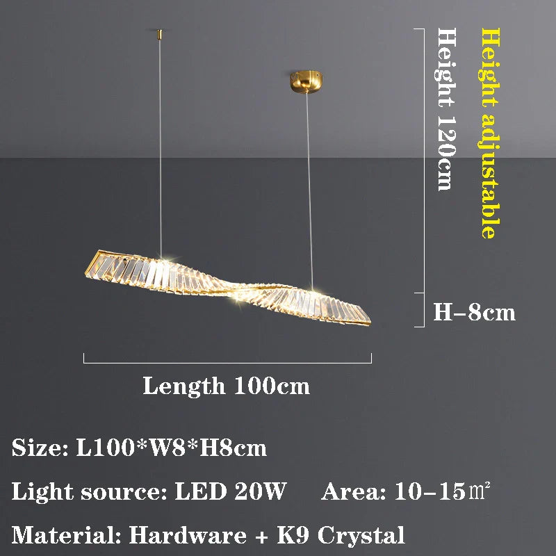 Afralia™ Crystal Chandelier: Modern Luxury for Dining Room and Bar