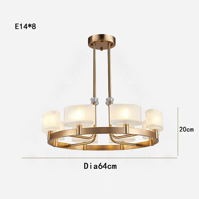 Afralia™ Luxury Glass Crystals Chandelier with LED Lighting for Elegant Ceiling Decor