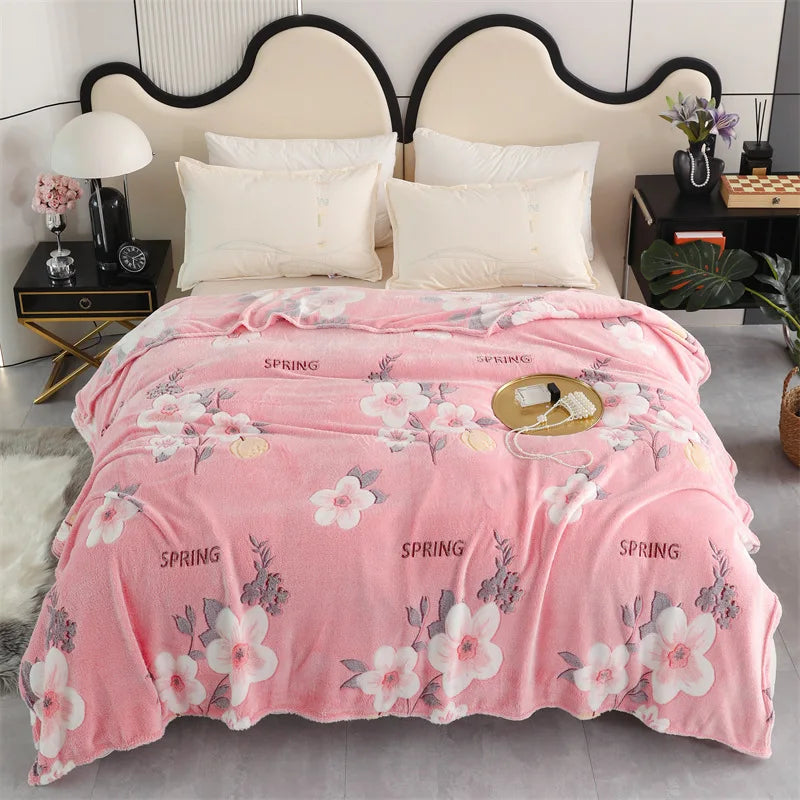 Afralia™ Snowflake Velvet Sofa Cover: Soft Jacquard Flannel Blanket for Spring & Autumn