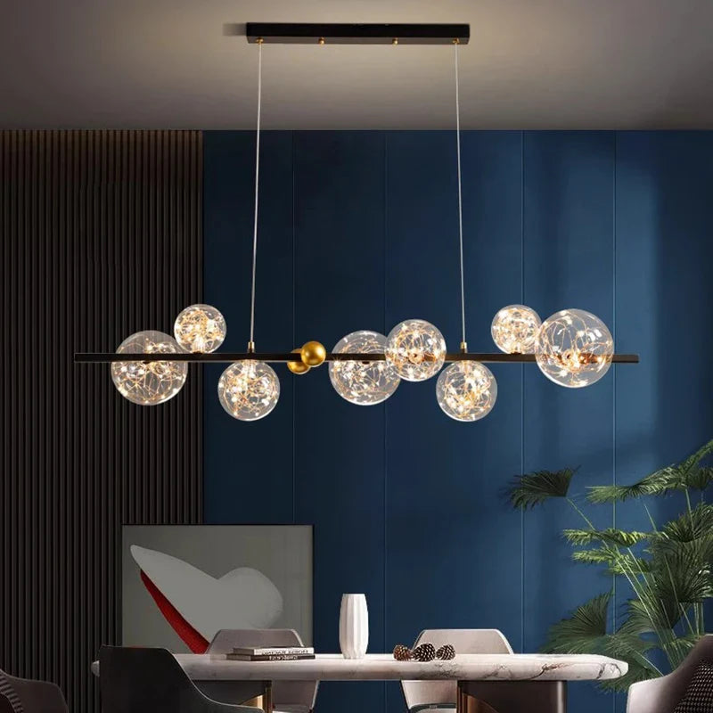 Afralia™ Modern LED Pendant Chandeliers for Living Room Dining Room Indoor Lighting