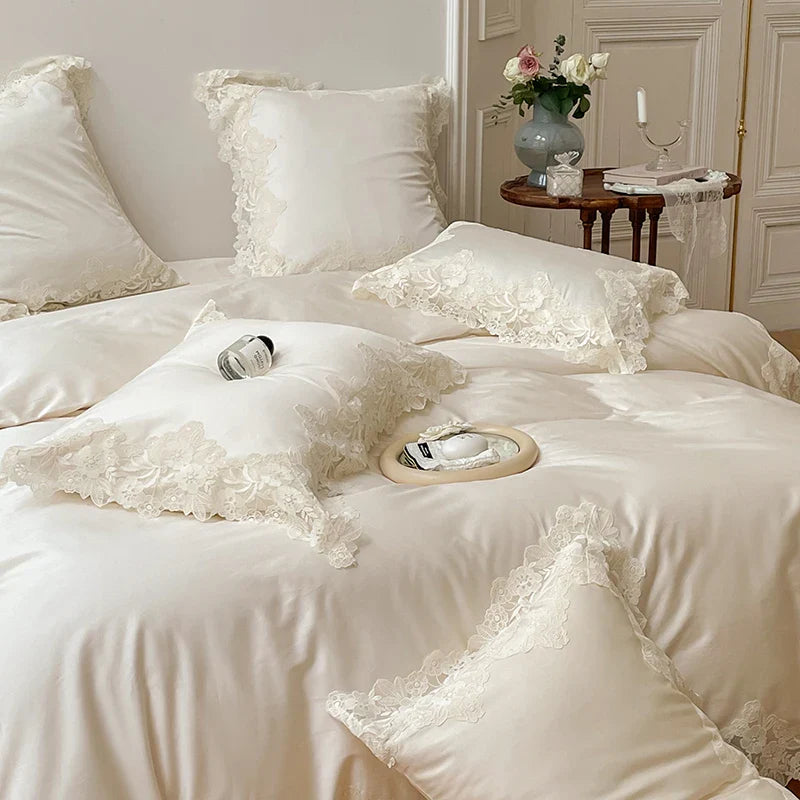 Afralia™ French Wedding Chic 1000TC Egyptian Cotton Bedding Set