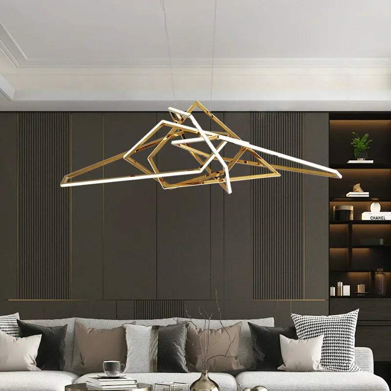 Afralia™ Luxury Foyer LED Pendant Lights for Villa Dining Room Decor