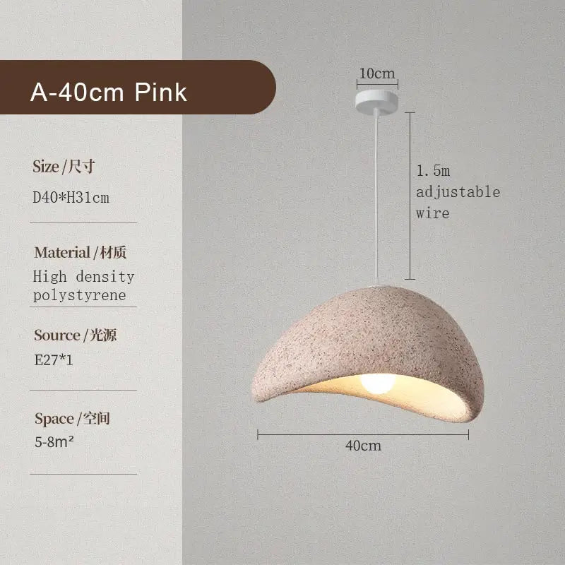 Afralia™ Wabi Sabi LED Pendant Light for Modern Kitchen and Living Room