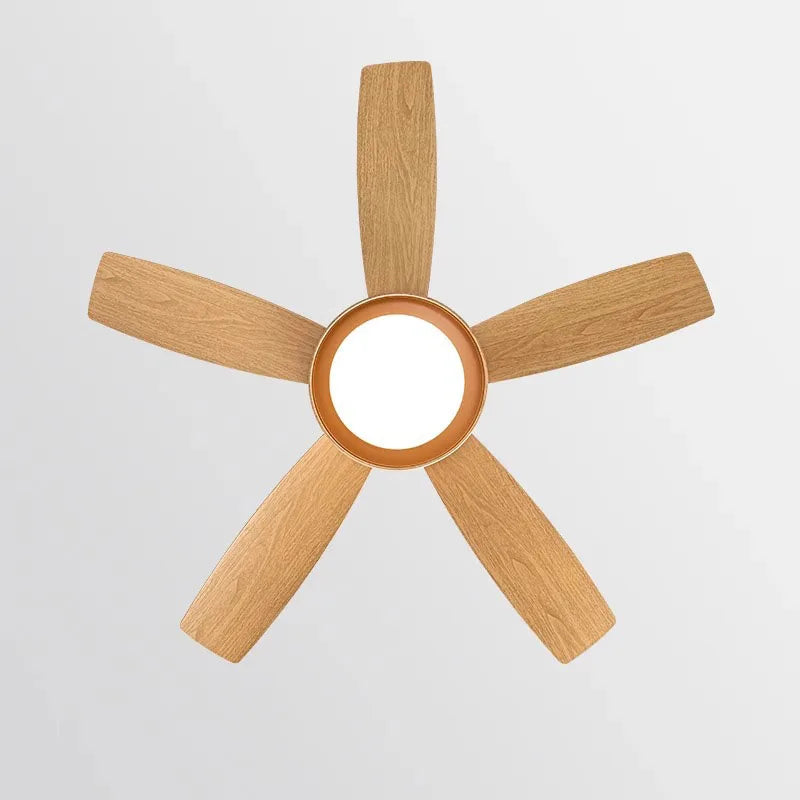 Afralia™ 5-Blade Ceiling Fan with Remote Control & LED Light - Silent Motor