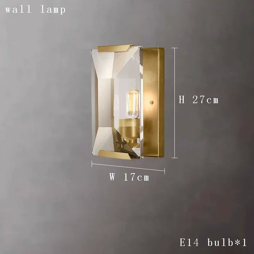 Afralia™ Gold Crystal Chandelier Ceiling Light for Luxe Home Decor