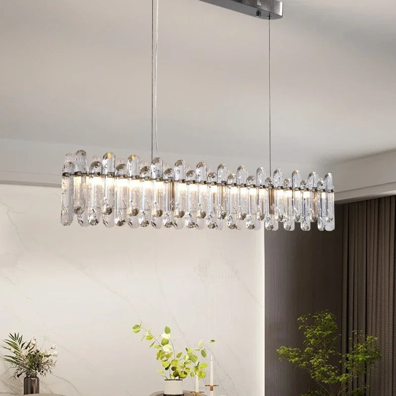Afralia™ LED Crystal Ceiling Chandelier: Luxury Home Decoration for Dining, Living, and Bedroom