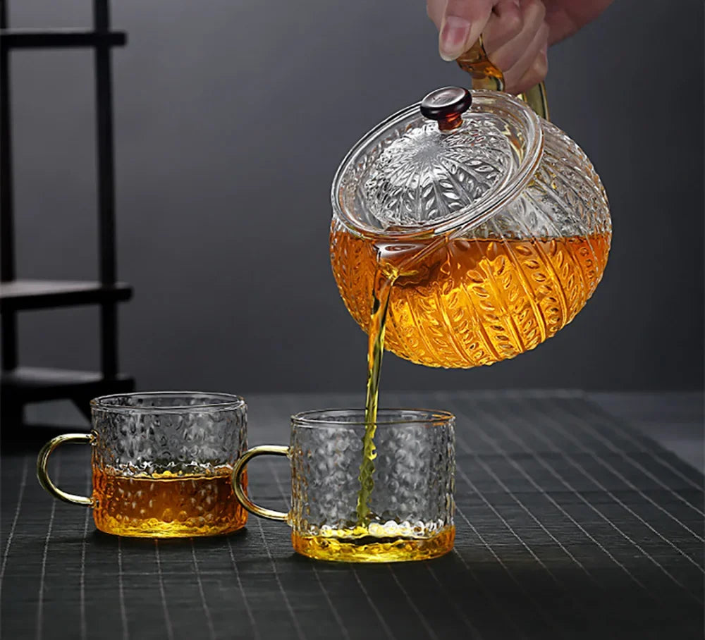 Afralia™ Glass Teapot Infuser Gaiwan Puer Japanese Tea Pot Kitchen Accessories