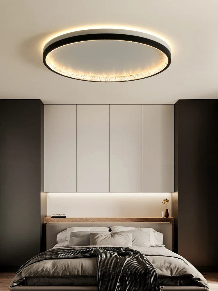 Afralia™ Modern Round Rings Chandelier LED Ceiling Light