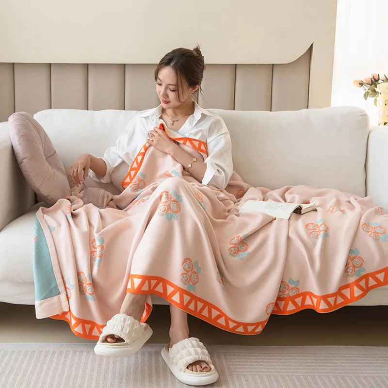 Afralia™ Bamboo Four Layer Gauze Summer Quilt - Cool & Refreshing Thin Blanket