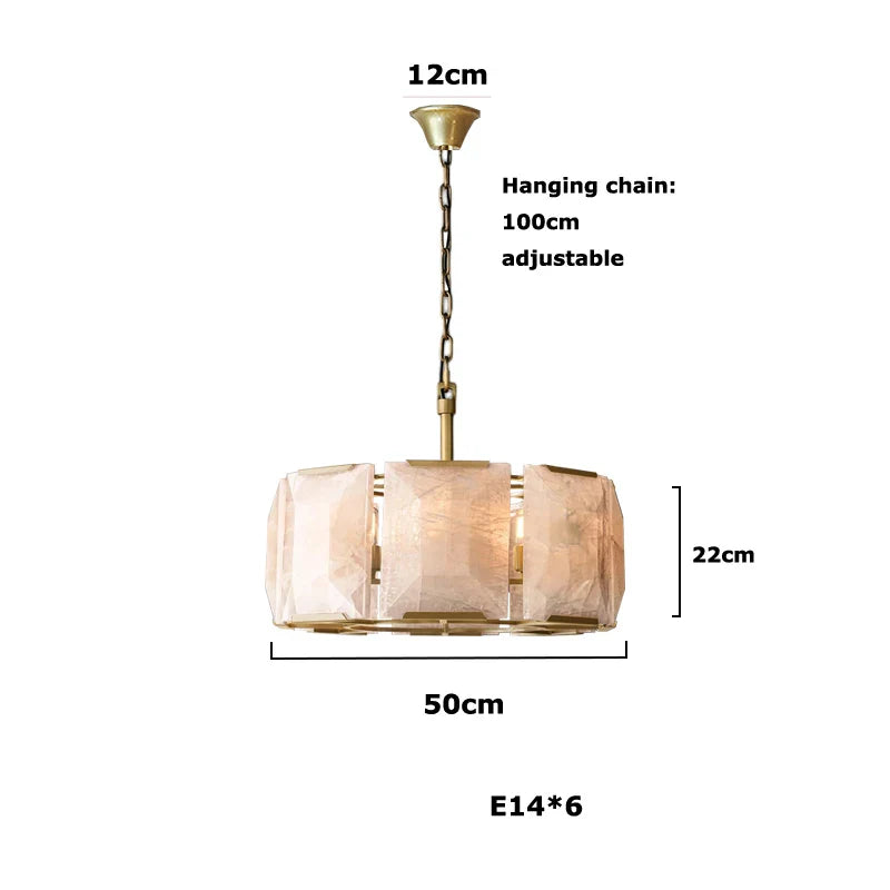 Afralia™ Retro American LED Crystal Chandelier Lighting for Living Room