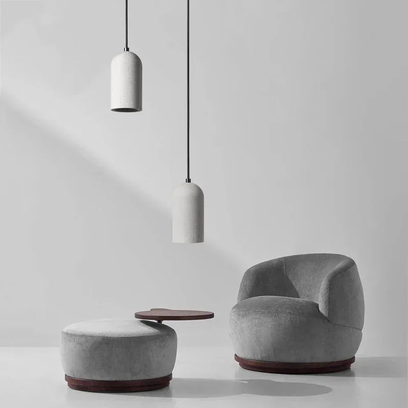 Afralia™ Rustic Cement Pendant Light - Industrial Kitchen Dining Room Fixture