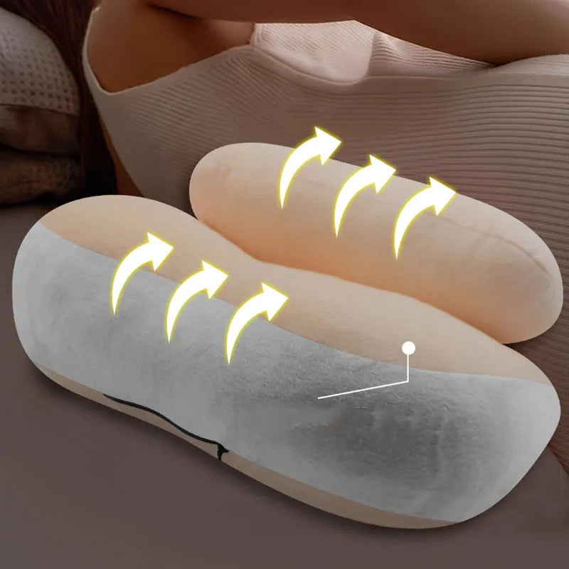 Afralia™ Pregnancy Sleep Pillow: Adjustable Body Cushion for Side Sleeping & Lumbar Support