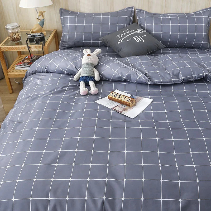 Afralia™ Lattice Plant Geometric Pattern Bedding Set with Sheet Pillows