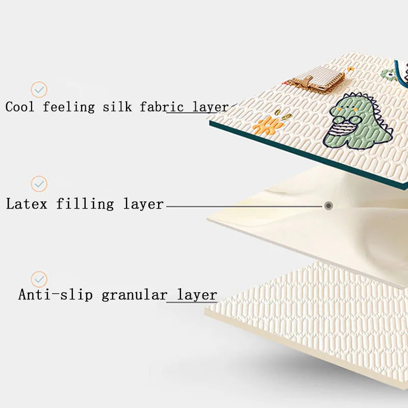 Afralia™ Latex Cooling Mattress Cover & Pillowcase Set - Summer Cool Down Bed Pad