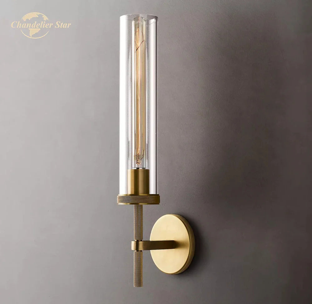 Afralia™ LED Glass Wall Sconce: Modern Knurled Indoor Light for Bedroom, Bathroom, Living Room
