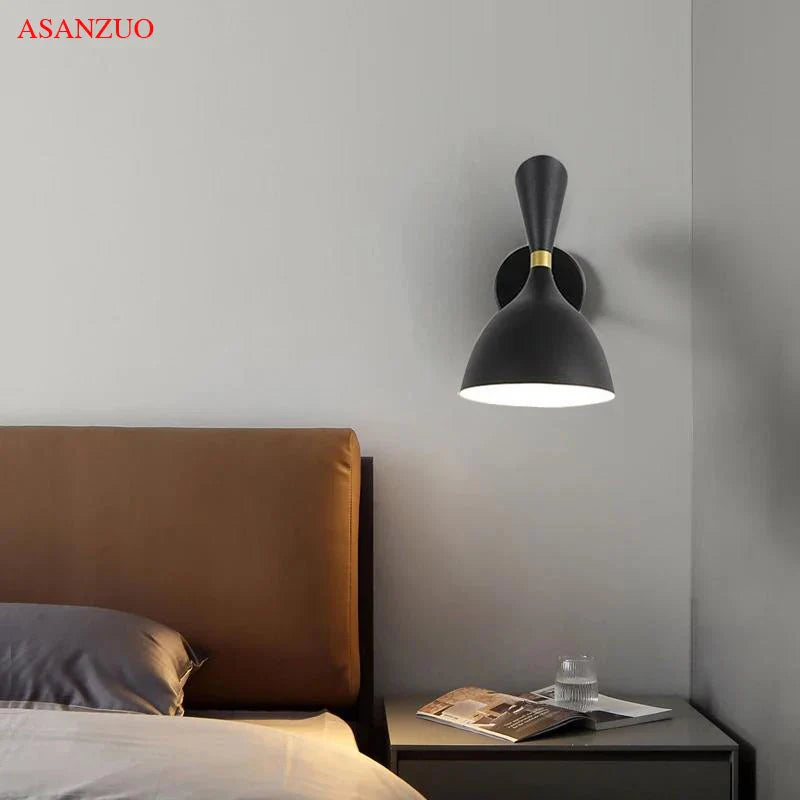 Afralia™ Vintage Industrial LED Wall Lamp for Bedroom Living Room Hotel Hallway