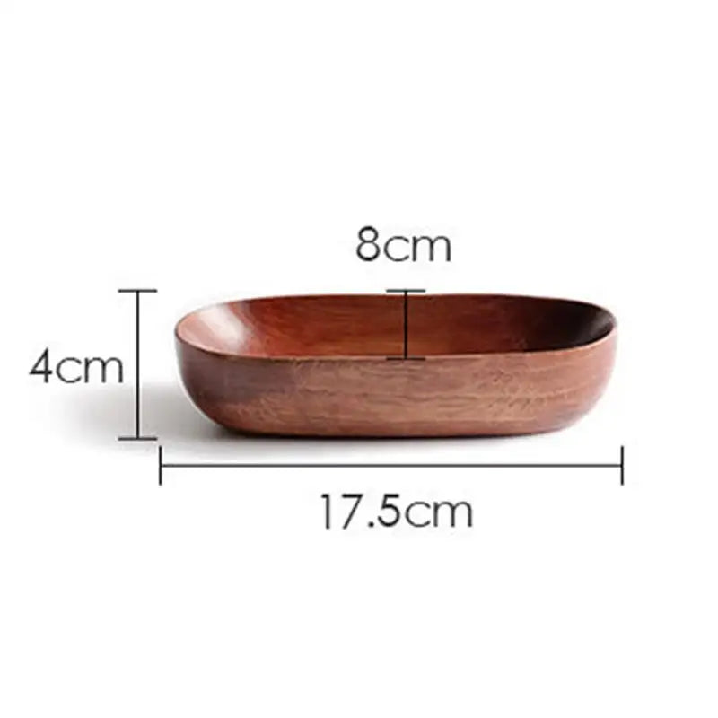 Afralia™ Japanese Style Solid Wood Dried Fruit Dish - Exquisite Tableware