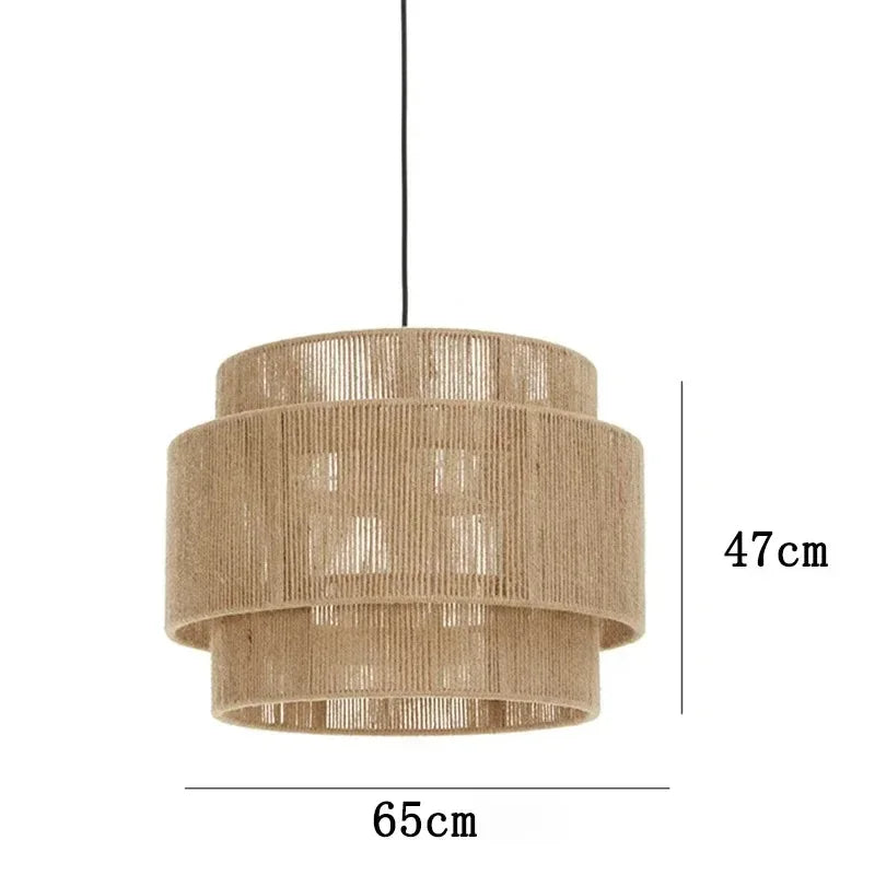 Afralia™ Hemp Rope Wall Lamp for Bedroom and Living Room