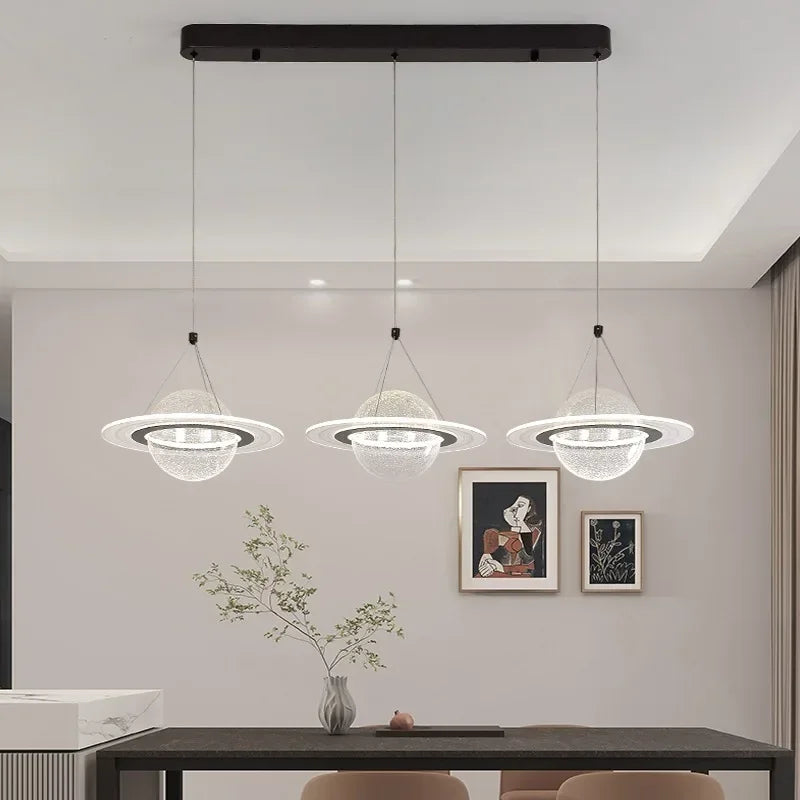 Afralia™ Nordic LED Globe Chandelier Acrylic Room Decor for Living Bedroom Lighting