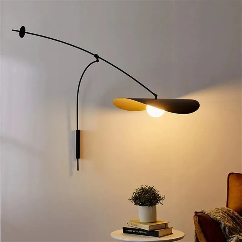 Afralia™ Nordic LED Floor Lamp Adjustable Long Arm Reading Light for Living Room
