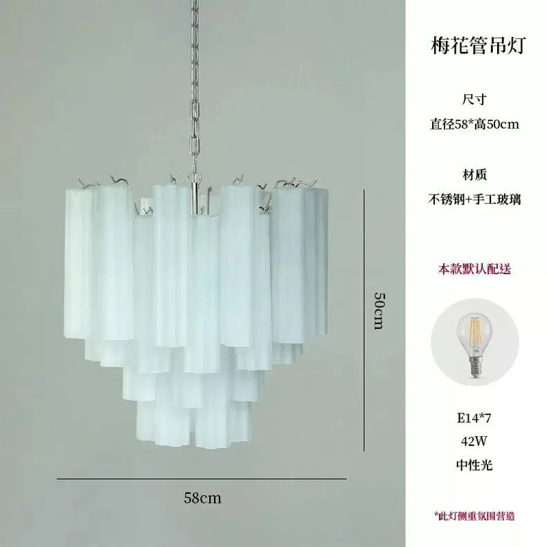 Afralia™ Colorized Glass LED Chandelier for Living Room Kitchen Bedroom