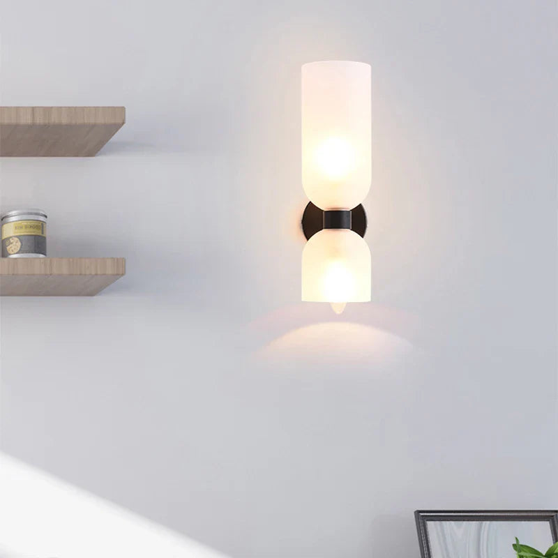 Afralia™ Nordic Glass Wall Lamp LED Sconces for Indoor Home Decor