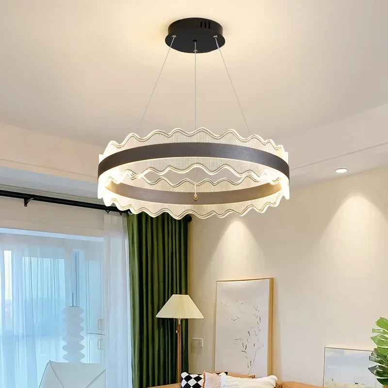Afralia™ Crystal Chandelier LED Pendant Light 2023 New Nordic Living Room Bedroom Decor
