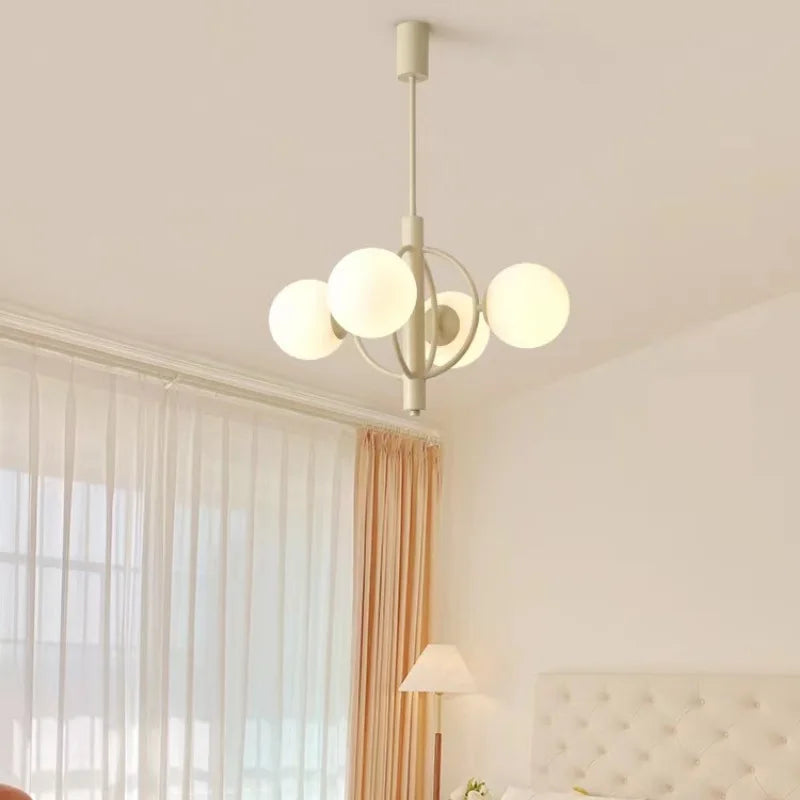 Afralia™ Transparent Glass Chandelier for Home Dining Room Ceiling Decoration