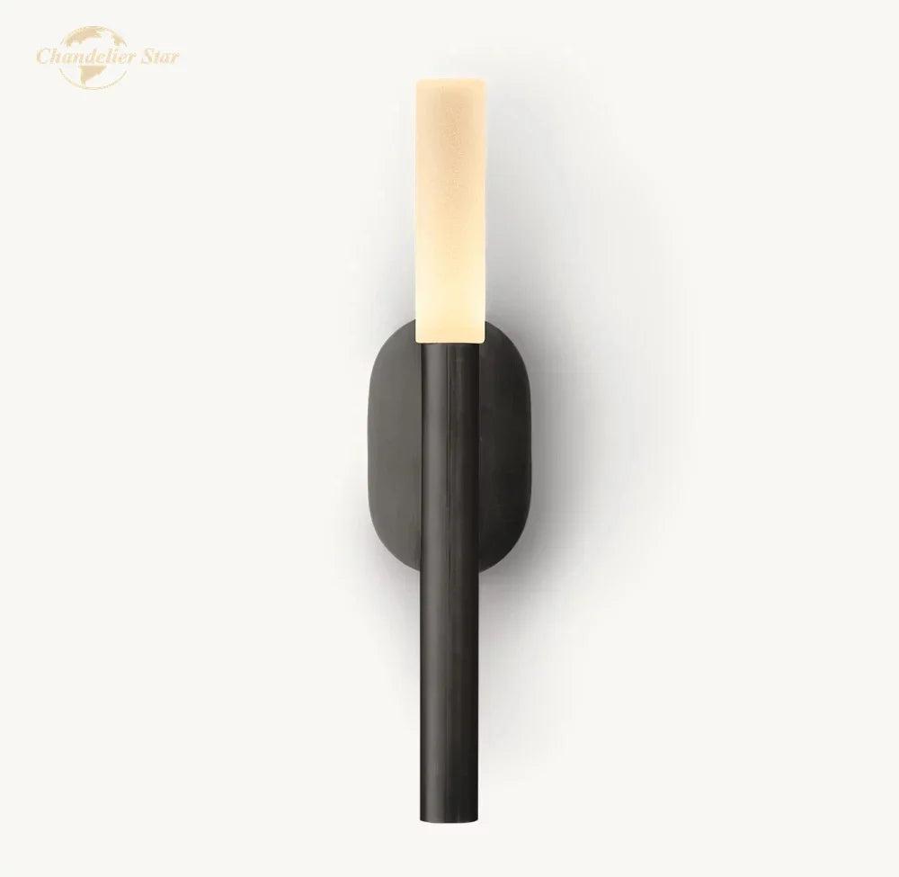 Afralia™ Modern Brass Black LED Wall Sconce for Indoor Bedroom Bathroom Living Room