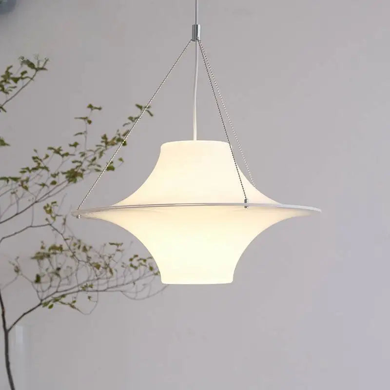 Afralia™ Cream Acrylic UFO Pendant Light: Modern Home Decor Hanging Lamp