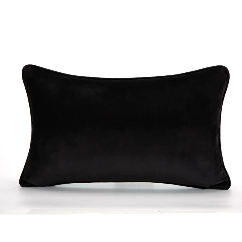 Afralia™ Abstract Monochrome Jacquard Lumbar Pillow Cover for Chic Studio & Home Decor