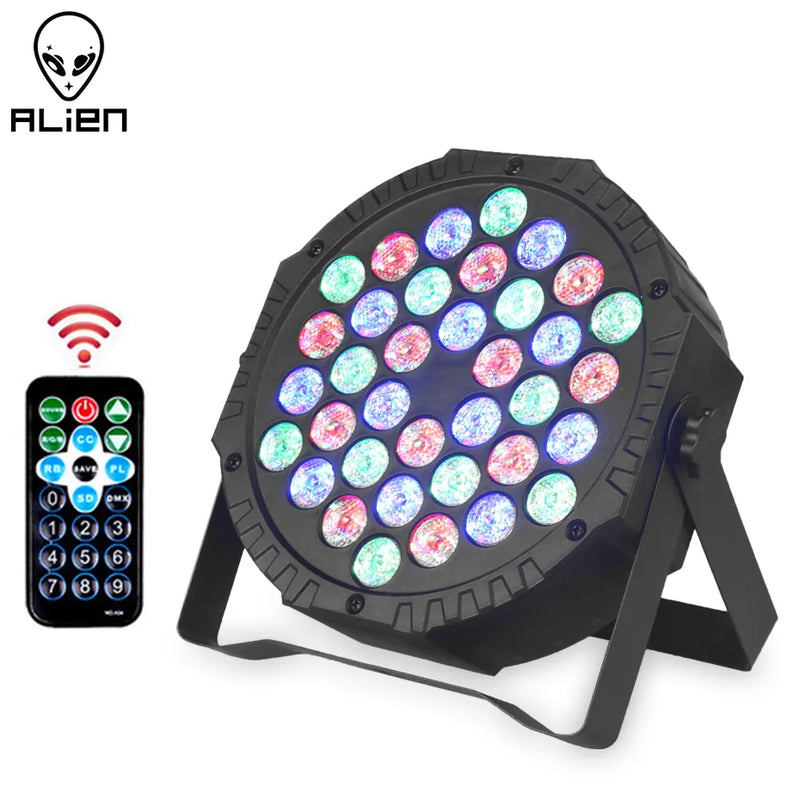 Afralia™ LED RGB DMX512 Par Light for DJ Disco Party Wedding Club Show