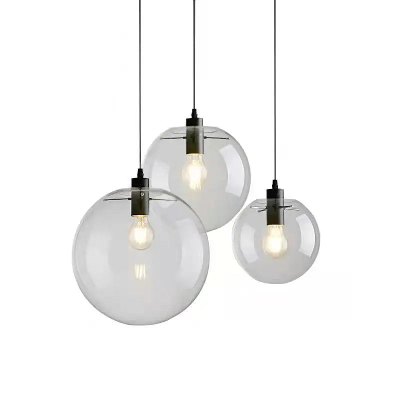 Afralia™ Nordic Glass Pendant Light - Modern Bubble Design - Vintage Industrial Style - E27 Fixture