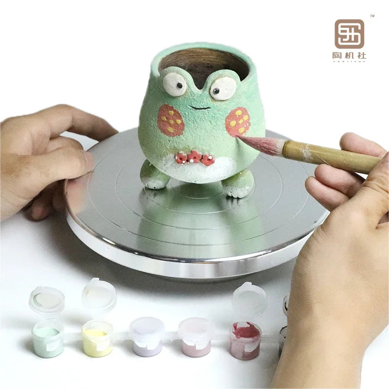 Afralia™ Aluminum Alloy Turntable for Clay Sculpture Platform Pottery Wheel Rotation