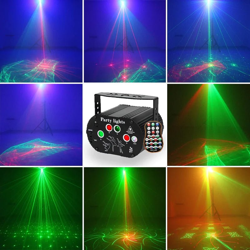 Afralia™ RGB Mini Laser Light Projector for Party, Wedding & Events