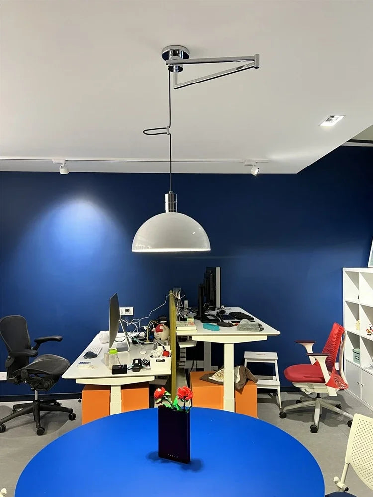 Afralia™ Medieval Design Swing Arm Pendant Light LED E27 Industrial Hanging Lamp