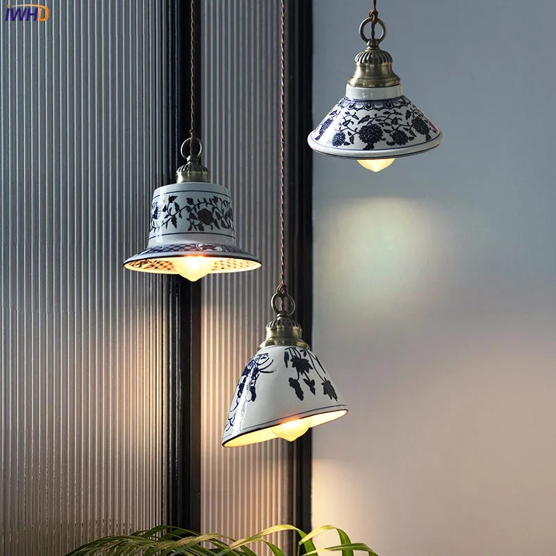 Afralia™ Ceramic LED Pendant Lamp: Modern Simple Indoor Decor Lighting for Home & Restaurant