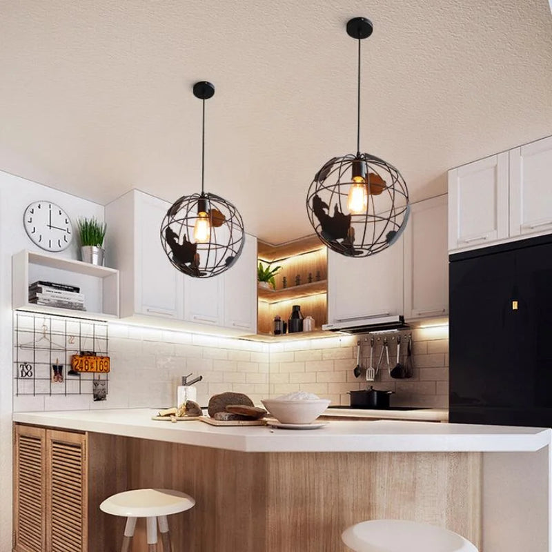 Afralia™ Modern Classic Globe Pendant Light for Kitchen Bar Dining Room Home Decor