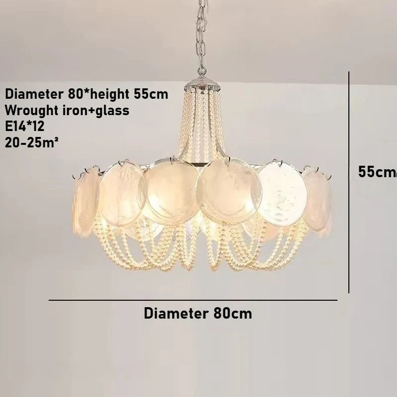 Afralia™ Pearl Chandelier: Modern Flower Shape Ceiling Light for Luxury Living & Dining Room Décor